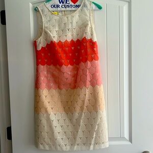 Donna Morgan sleeveless patterned dress